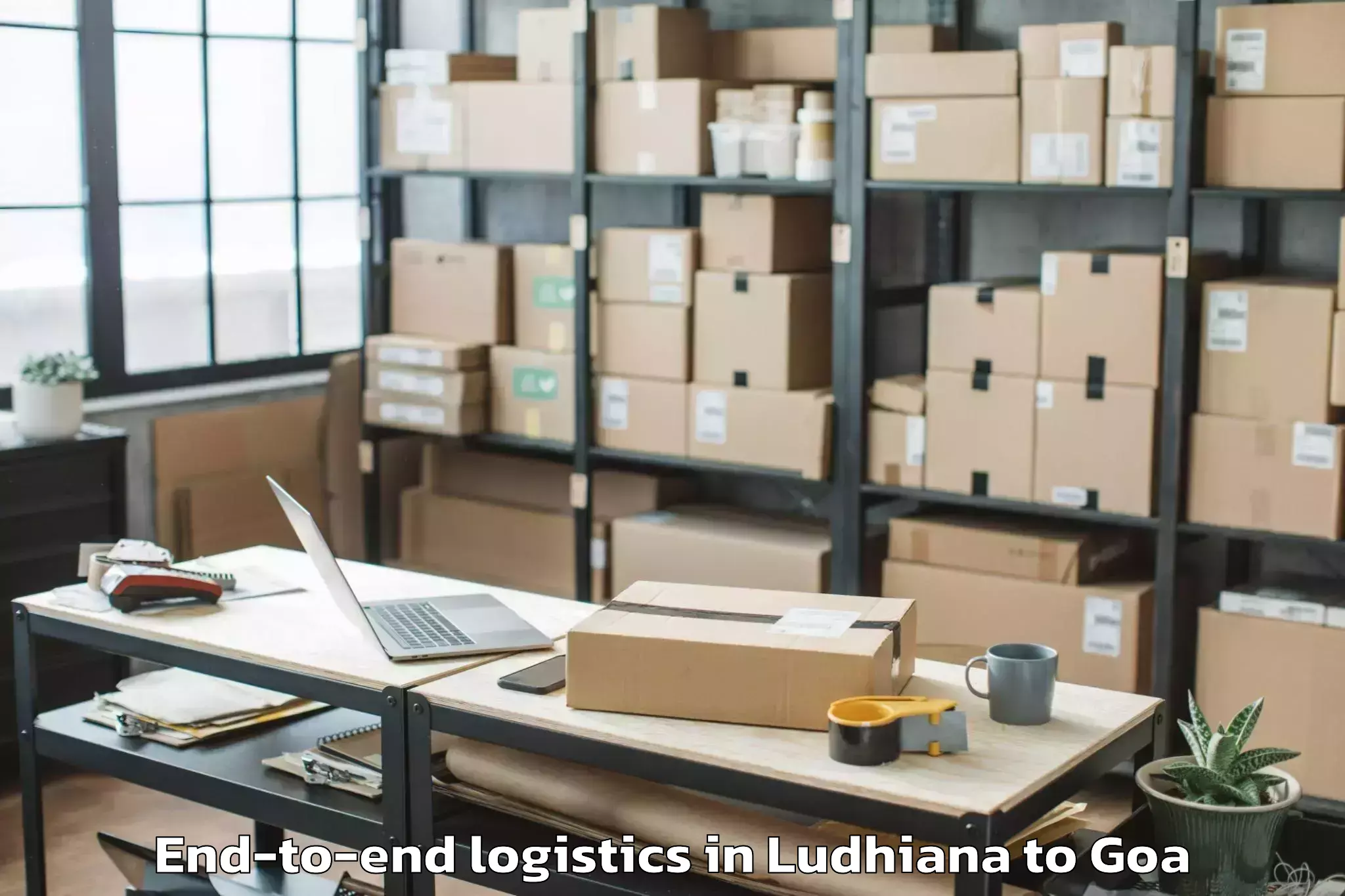 Top Ludhiana to Morjim End To End Logistics Available